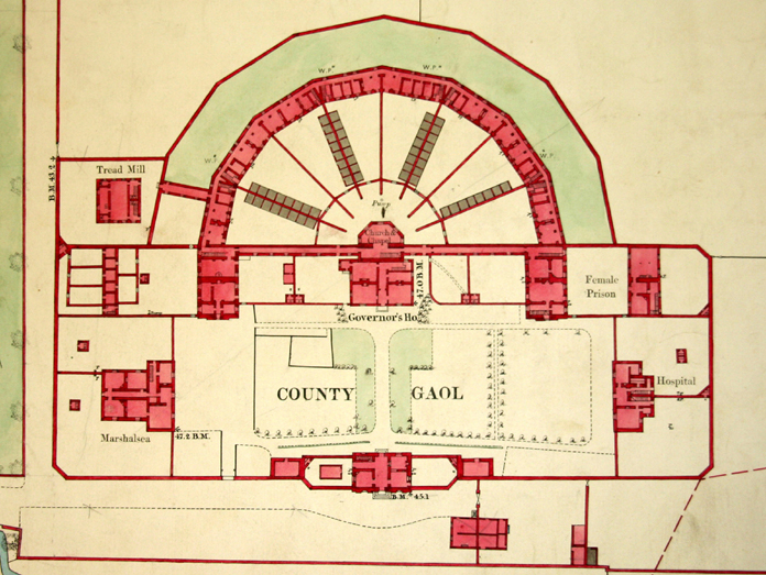 Sligo Gaol, Sligo 01 - Ordnance Survey 1875